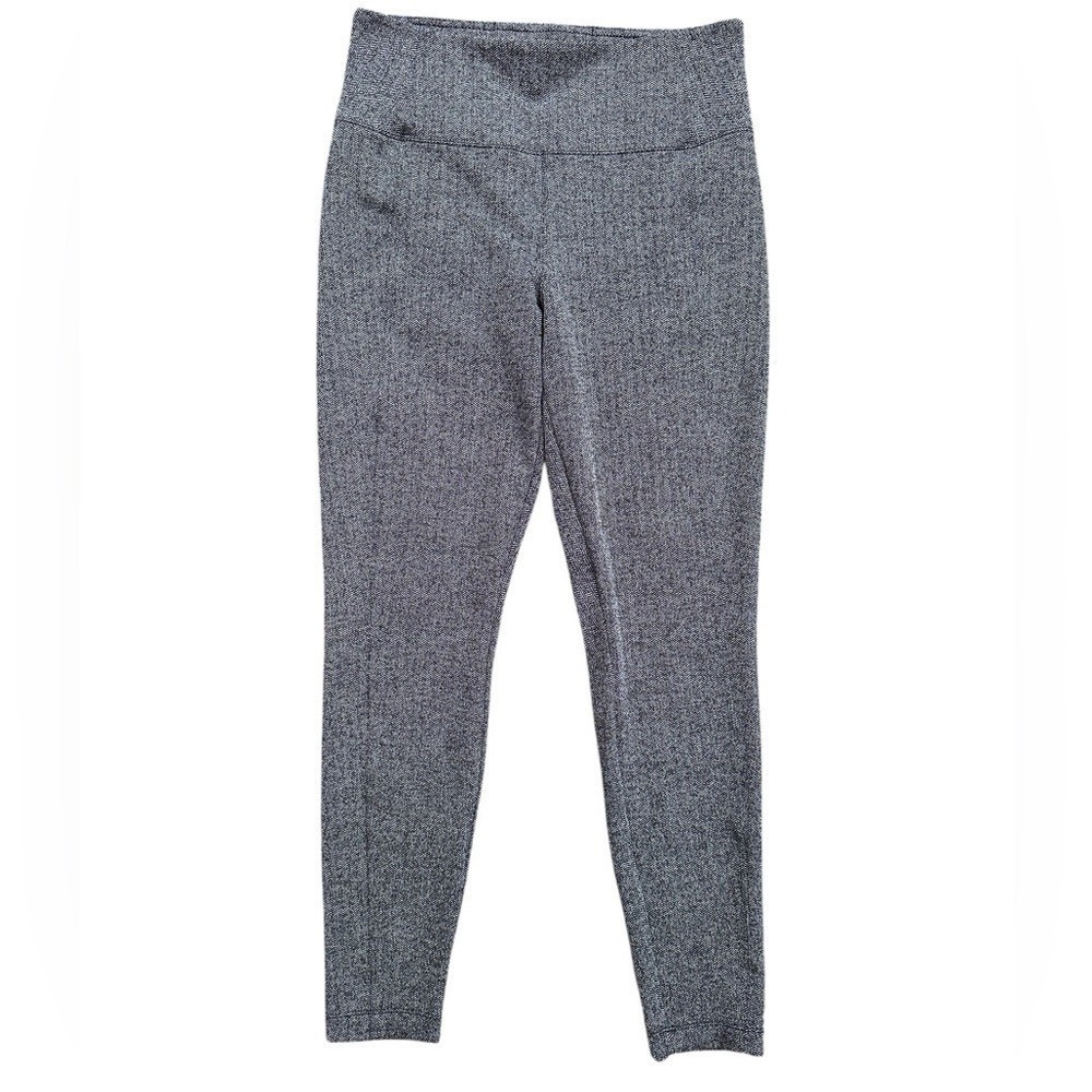 Athleta Delancey Herringbone Tight Legging‎ Women S Grey Excellent High Rise